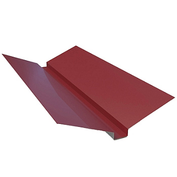 Планка конька плоского 150х150х2000 (ПЭ-01-3005-0.45) красное вино