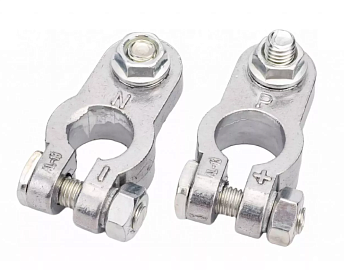 Клеммы аккумуляторные свинцовые (к-т 2 шт)