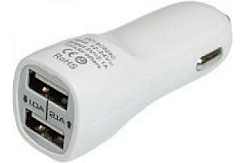 Штекер в прикуриватель 2USB без провода Nord YADA в блистере