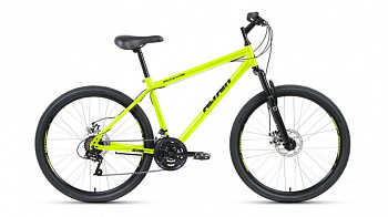 Велосипед ALTAIR MTB HT 26 2.0 disc (26" 21 ск. рост 17") ярко-зеленый/черный