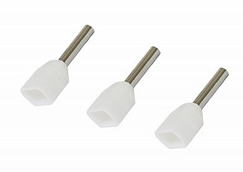 Наконечник штыревой втулочный изолированный (двойной) НШвИ (2) 0,75х10 белый,синий