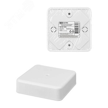 Коробка распред. ОП 75х75х20мм IP40 белая