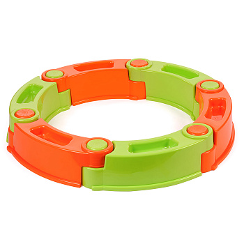 Песочница модульная "AVGDейка" 6 секций (оранж/лайм)