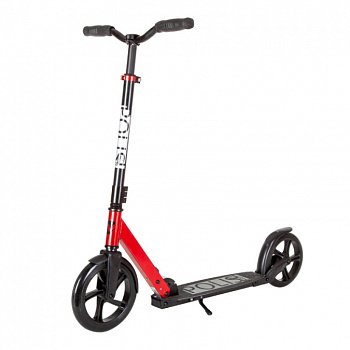 Самокат д/детей NOVATRACK POLIS PRO алюминий, складной,  Y-руль. колеса PU 230*200мм, красный