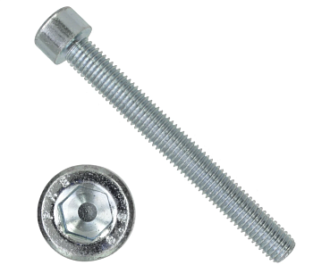 Винт DIN 912 кл 8.8, внутренний шестигранник, цинк М 6х25 (6 шт.)