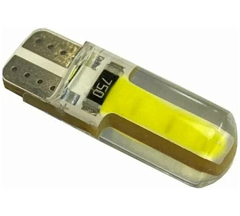 Светодиод 12V T10 (2 LED) COB (size 13mm*1.5mm ) W5W белый TM NORD YADA