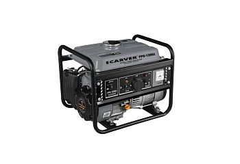 Генератор бенз. CARVER PPG-1200А (LT-156F, 0,9/1,05кВт, 220В, бак 6л)