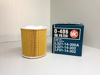 Вставка в фильтр масляный O-406 JP,VIK LP/L3 Mazda Atenza/MPV