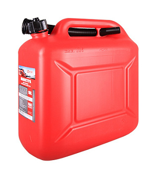 Канистра 3ton,STELS, 10л для топлива в комплекте с крышкой и лейкой