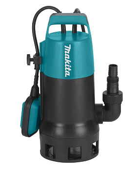Насос дренажный MAKITA для грязной воды1100Вт,240л/м,макс h-10м,погруж-5м,⌀частиц35мм,откач до4см