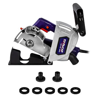 Штроборез ПУЛЬСАР ШЭ 125-1400Э (1400Вт, 125 мм, 7-31 мм, глубина до 30 мм, пл. пуск., 8000 об/мин)