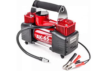 Компрессор воздушный AUTOPROFI, 65 л./мин., 12V/30A, 300W, 10 Атм., двухпоршневой, шланг 8м