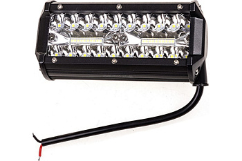 Фара светодиодная OFF ROAD 160*75*60мм прямоугольная 12V/24V 120W 6000К SKYWAY 40 диодов Ближний све