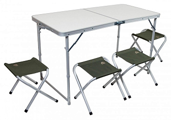 Комплект для пикника Стол складной + 4 стула ZAGOROD FOLDING PORTABLE 86х80,5х69,120х60 Комплект для пикника Стол складной + 4 стула ZAGOROD FOLDING PORTABLE 86х80,5х69,120х60
