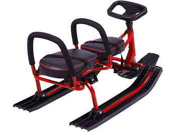 Снегокат "TWINS BABY" 503 (2 сиденье 2 спинки)(рама красный) Снегокат "TWINS BABY" 503 (2 сиденье 2 спинки)(рама красный)