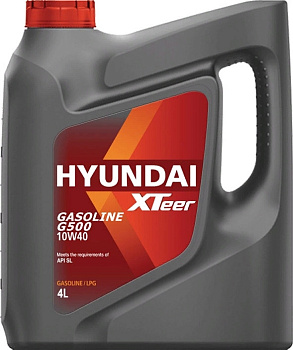 Масло моторное HYUNDAI Xteer Gasoline G500 10W40 SL 4л