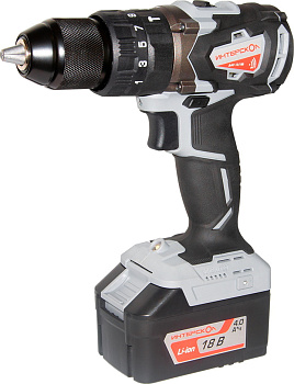 Дрель-шуруп акк. удар. ИНТЕРСКОЛ ДАУ-13/18В Li-ion АПИ (кейс, 1 аккум. 4Ач, ЗУ)