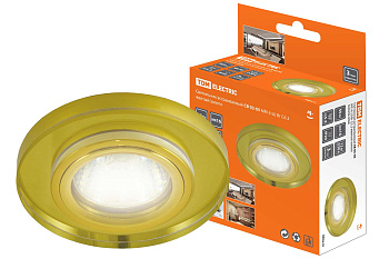 Светильник точечный СВ 03-05 MR16 50Вт желтый/золото