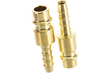 Фитинг-переходник QUATTRO ELEMENTI EQ-6, соединение папа EURO - папа елочка 6мм, (2шт)