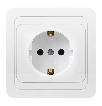 Розетка 1гн с/п с з/к белая "Марс" Smartbuy (SBE-02w-16-S1-Z) Розетка 1гн с/п с з/к белая "Марс" Smartbuy (SBE-02w-16-S1-Z)