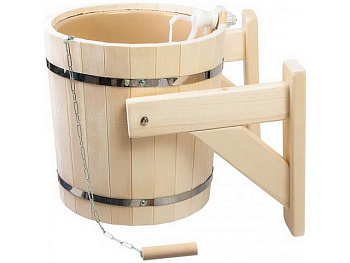 Устройство обливное "Русский душ" 16л с пласт. вставкой и наливным клапаном с орна "Цветы" липа