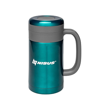 Термос-кружка с ручкой + ситечко Nisus 450мл Термос-кружка с ручкой + ситечко Nisus 450мл