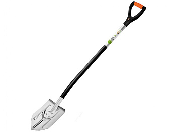 Лопата штыковая 180х275х1230 мм, FINLAND зазубренная грань, алюминиевый черенок