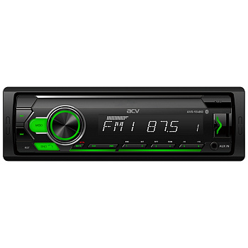 ACV AVS-934BG 1din ресивер 24V!/зеленая/BT/USB/SD/FM/AUX/MP3/4*45/фикс.панель