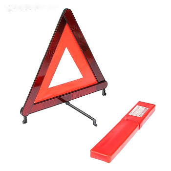 Знак аварийный  остановки со светоотражателем Nova Bright с аракалом 00007 (пласт. бокс)