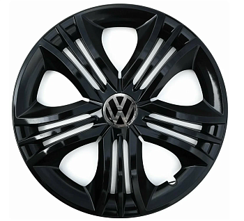 Колпаки колесные Фан  чёрный  (5)  -  15