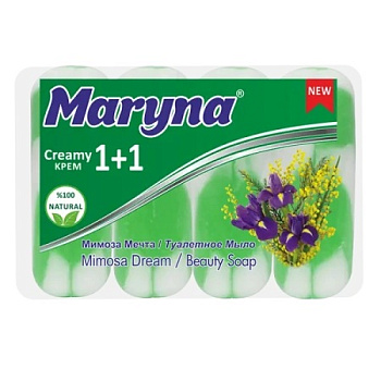 Крем-мыло туалетное MARYNA Мимоза Мечта 1+1 90г *4