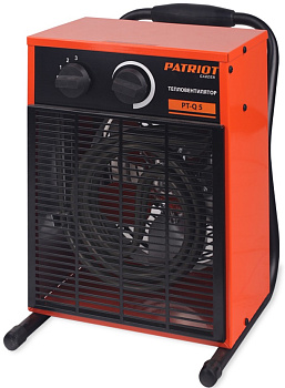 Тепловентилятор электрический Patriot PT Q 5 220В, терморег. нерж.тэн кабельный ввод