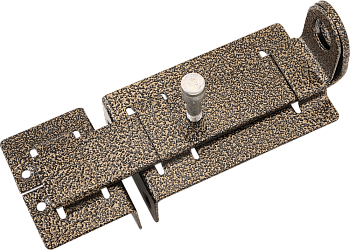 Засов Секрет 3Д-04 антик бронза с/подш, с проушиной г.Киров