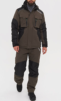Костюм демисезонный Торнадо-15 цвет Хаки ткань Breathable (Размер 52-54 Рост 182)