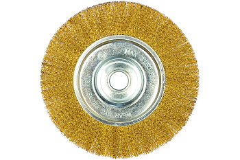 Щетка  для МШУ 200 мм. 22,2 мм. плоская латун.витая проволока