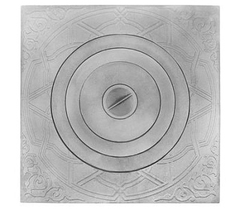 Плита П1-5 с одним отверстием для конфорок под казан  8 л., 512х512х12 (неокрашенная)