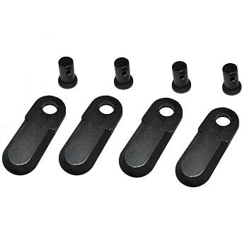 Нож косилки роторной + палец (4 ножа + 4 пальца)