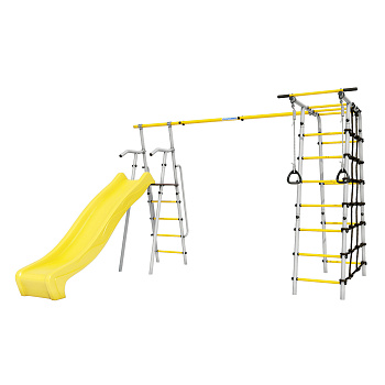 Спорт. комплекс ROMANA Богатырь Плюс-2 Мах  (желтый,серый) 3 уп. кор+кор+Горка 1200 Спорт. комплекс ROMANA Богатырь Плюс-2 Мах  (желтый,серый) 3 уп. кор+кор+Горка 1200