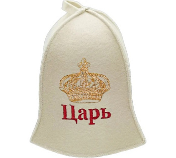 Шапка для бани "Царь" TM ”Бацькина баня"/25