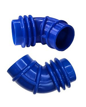 Патрубок силикон ДМРВ ГАЗ 3110 синий 3 ручья
