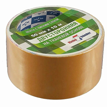 Лента тканевая 2х сторон-я 50мм х 10м Klebebander