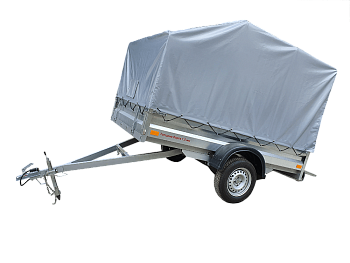 Автомобильный легковой прицеп "Спутник Expert ZN 2615/33 тент и каркас с аэроскосом, рессора 4хлист. Автомобильный легковой прицеп "Спутник Expert ZN 2615/33 тент и каркас с аэроскосом, рессора 4хлист.