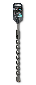 Бур по бетону SDS-plus METALLICA Optima 20 х310/250 мм, напайка с центром, 2 спирали