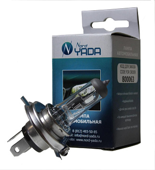 Лампа галогенная 24V H4 100/90W P43 YADA