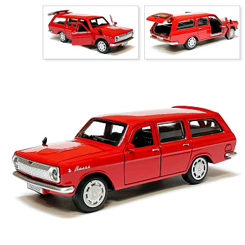 Машина металл ГАЗ -2402 "волга" дл 12см, откр дв, багаж, инерц, крас. Машина металл ГАЗ -2402 "волга" дл 12см, откр дв, багаж, инерц, крас.