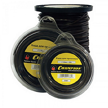 Корд трим.CHAMPION Nylplus Square 2.4мм* 74м (квадрат)+нож