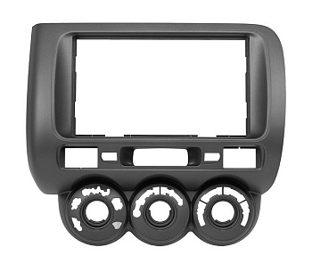 Рамка переходная для Honda Fit 01-07 2 din с механической печью, серая 