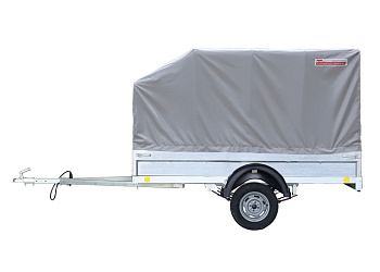 Тент в комплекте с дугами 1,15 к прицепу Крепыш 2,5ПЛЮС