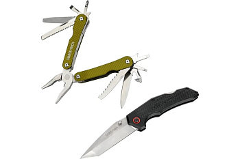 Набор (пассатижи мультитул + складной нож) 2шт Набор (пассатижи мультитул + складной нож) 2шт