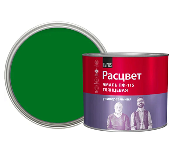Эмаль "РАСЦВЕТ" ПФ-115 зеленая 1.9 кг
